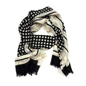 J. Crew Wool Grid Scarf